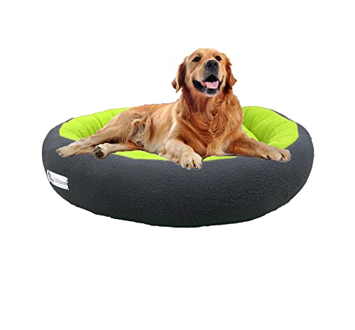 Image of Premium XXXL Size Dog Bed for Medium Dogs and Puppies Anti Skid Bottom Washable Orthopedic Big Dog /cat Beds Neon /Black