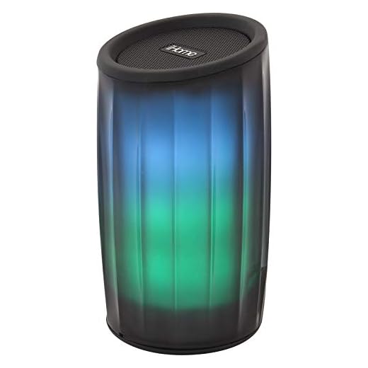 iHome PLAYGLOW Color Changing Bluetooth Rechargeable Speaker System (iBT780)