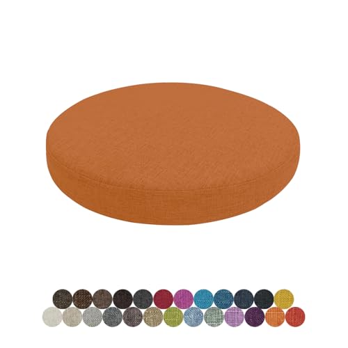 Lsjoaw 座布団クッション 40 X 40 X 3CM(一つ) ラウンド 円形 座面 シート チェア 洗える 丸型 椅子用 丸形 フロア スツール 丸 無地 高反発 シート丸い ダイニングチェア カラー13の商品画像（Amazon）