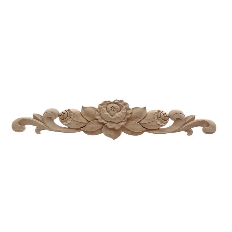 Molduras decorativas talladas de madera para manualidades y apliques hogar