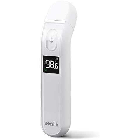 iHealth Thermometer for Adults by iHealth, Infrared Forehead Thermometer for Adults and Kids, Touchless Digital Baby Thermometer with Fever Indicator, Non Contact Thermometer (PT2L) Cover