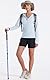 MASKERT Wanderhose Damen Kurz Outdoor Sports Shorts 5’’ Laufshort Stretch Sporthose Laufhosen Sommer Kurze Cargohose Wandershorts mit Taschen, Schwarz S