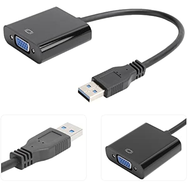 Generic USB 3.0 to VGA converter Стабильная работа Адаптер-видео для 7 8 10 Легкий материал ABS