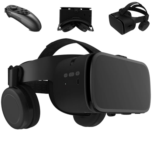 VR Headset Compatible with 4.7-6.3 inch iPhone and Android, 3D