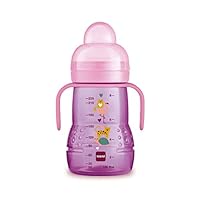 Tazza Trainer MAM Night Con Manici Luminosi - Antigoccia, Silicone SkinSoft, Per Bambini 4+ Mesi - Foto 4