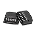 Audio Crossover, Universal 2 Way Speaker Frequency Divider High Frequency Capacitors 2pcs Black for Car