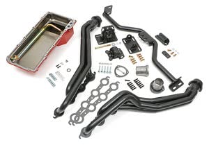 TRANS-DAPT PERFORMANCE - SWAP in A Box KIT: LS INTO S10 with Long Tube Black HEDDERS (42163)