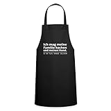 Spreadshirt Mag Familie Kochen Und Hund Verwende Satzzeichen Kochschürze