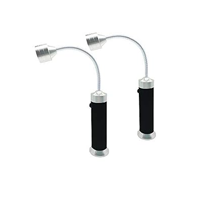 WeFoonLo 360 Degree Flexible Gooseneck LED BBQ Grill Light, Super Bright, Weather Resistant, Magnetic Base, Black