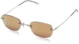 John Varvatos Men's V793 Round Polarized Sunglasses,Gold,50 mm