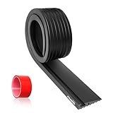 Ruedamann 段差スロープ 高さ1.5cm 幅90cm 耐荷重800kg バリアフリー 段差解消スロープ 車椅子 ロボット掃除機用 柔軟・無臭PVC材質 室内外用 車 道路 敷居適用 カット可能 黒い