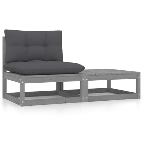 🛒【Set di Mobili da Giardino】I cuscini aggiungono comfort in più.