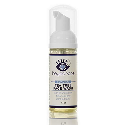 Foaming Tea Tree Face Wash and Eyelid Cleanser for Women - Battles Aging