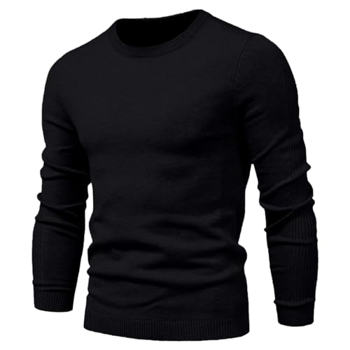 Men's Sweater Crew Neck Long Sleeve Sweaters Casual Pullover Sweater Cable Knit Pullover Plus Size Warm Winter Outwear4