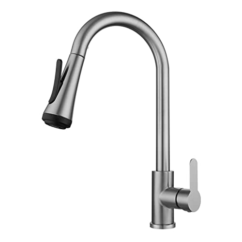 Robinet de cuisine extractible multifonctionnel en acier inoxydable à double jet d'eau - 2