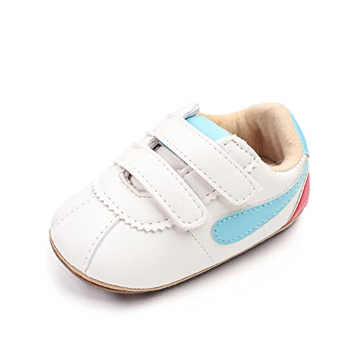 Image of Clowora Baby Boys Girls Shoes Non-Slip Rubber Sole Sneakers Infant First Walking Toddler Crib Shoes Newborn Loafers Flats.
