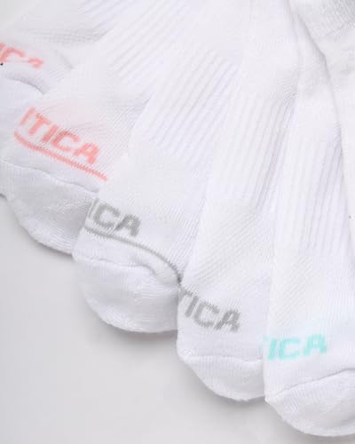 Image of Nautica Womens Low Cut Socks - 6 Pack Soft Stretch Breathable Mesh Cushioned Athletic Performance No Show Socks for Women