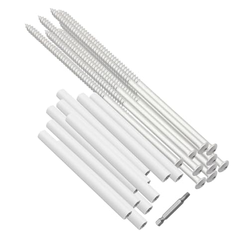 Gutter Screw 33047PK 7-Inch Screw & Ferrule, Gray 10-Pack