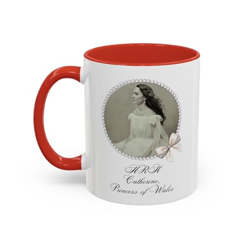 Elegant Princess Kate Mug, HRH Catherine of Wales Mug, Royal Family Mug, Royal Memorabilia Kate Middleton British Royalty Mug