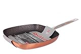 Libre de PFOA. Sartén asadora 28cm color cobre Exquisite Quttin