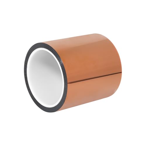 Image of 1 Rolls 4 Inch 100mm X 33m 108ft 3D Polyimide Heat Tape,Heat Resistant Tape,Heat Transfer ,Thermal ,Sublimation ,Heat Vinyl Press No Residue,High Temperature Tape,Electronics,Soldering,Circuit Board