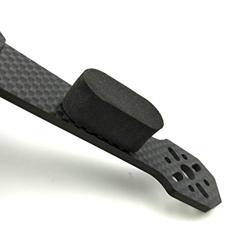 Eudax 72 Pcs Fpv Black Sponge Mat Landing Skid Pad Gear Anti-Vibration Shockproof Foam Sticky Tape For Rc Multirotor Quadcopter Racing Copter Drone Mini-Quad #TOP6