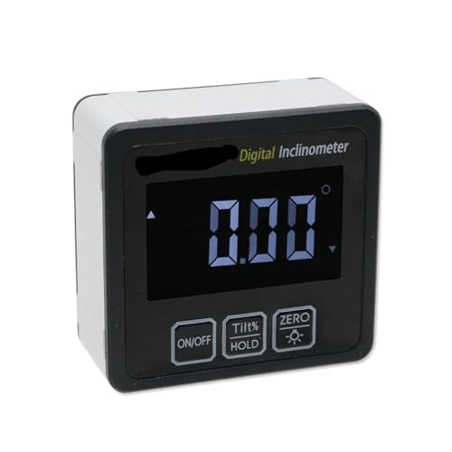 Inclinómetro digital con base magnética y luz miniatura 1
