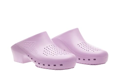 CALZURO Classic con orificios, zuecos sanitarios mujer hombre de goma, profesionales CE antiestáticos autolavables anatómicos, suela antideslizante SRC antibacteriana, zapatillas mujer, zapatos hombre