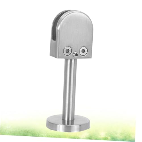 Soporte para estantes de acero inoxidable y abrazadera de vidrio 7