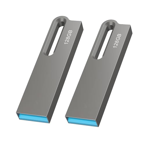 JOIOT USB Stick 128GB 3.0 2 Stück,USB Flash-Laufwerk 3.0 Speicherstick,USB-C-Stick Memory Stick Hochgeschwindigkeits-Datenspeicherung und einfache Übertragung für PC/Tablet/Laptop/Typ C Handy,Schwarz
