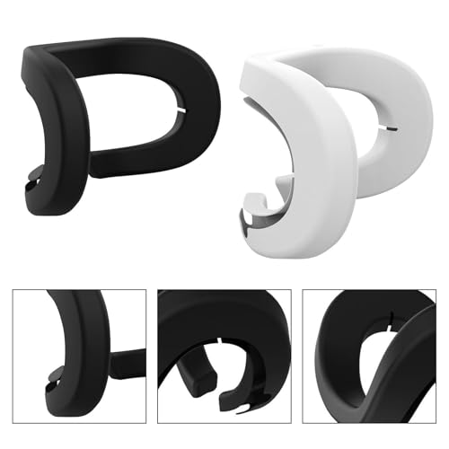 VR Face Cover - 2 almohadillas de silicona para la cara, funda de silicona, cubierta facial de realidad virtual, resistente al sudor, accesorio de máscara VR, lavable y a prueba de fugas, - imagen 7