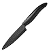 Kyocera Advanced Ceramic Revolution Series 4.5-inch Utility Knife, Black Blade