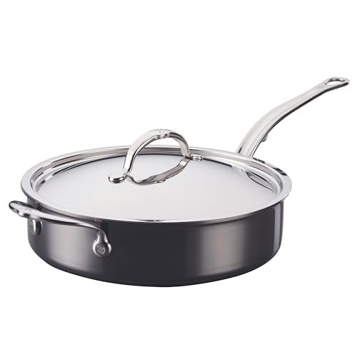 Hestan - NanoBond Collection - Titanium Stainless Steel 3.5-Quart Sauté Pan with Lid - Toxin, PFAS, & Chemical Free Clean Cookware, Induction Cooktop Compatible