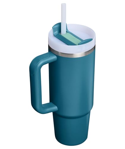 Image of STANLEY Quencher H2.0 Tumbler with Handle and Straw 30 oz | Flowstate 3-Position Lid | Cup Holder Compatible for Travel | Insulated Stainless Steel Cup | BPA-Free | Coastal Teal