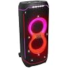 JBL Partybox Ultimate - Multi Purpose Party Speaker, with Wi-fi & Bluetooth Connectivity, Wireless, Lightshow, IPx4 Slashproof, Dual Mic & Guitar Inputs, Handle & Sturdy Wheels, Black