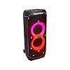 JBL Partybox Ultimate - Multi Purpose Party Speaker, with Wi-fi & Bluetooth Connectivity, Wireless, Lightshow, IPx4 Slashproof, Dual Mic & Guitar Inputs, Handle & Sturdy Wheels, Black