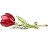 ブローチチューリップレディース卒業式入学式前撮り成人式お花見結婚式アンティーク