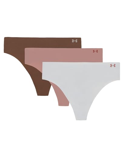 Image of Under Armour Women's 3-pack Pure Stretch No Show Thong Underwear, All-day Comfort & Ultra-soft Fit