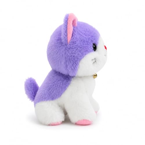 Image of Liquortees Cat Plush Soft Toy for Baby Girls - 22 Cm Purple
