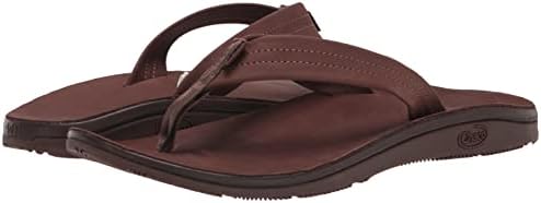 Chaco Women's Classic Leather FLIP Flop, Dark Brown, 11 | Image 6