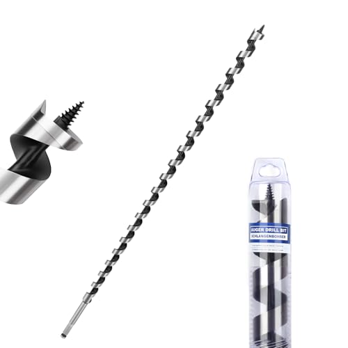 5/8" X 31.5" Auger Bit for Wood, 16x800mm Extra Long Auger Drill bit