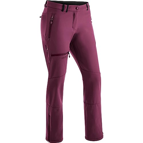 Pantalon softshell femme Maier Sports stretch noir chaud de rando