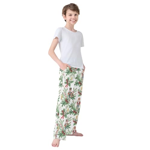 Boys' Pants Christmas Tree Toy Long Bottoms Jogger Pants Elastic Waist Trousers with Pockets S-XL4