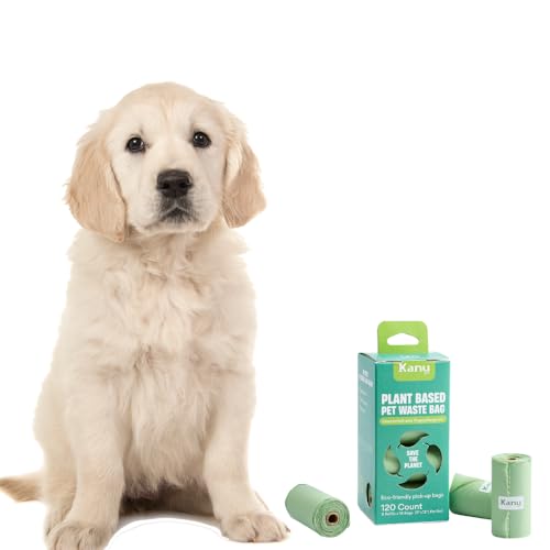 Image of Dog Poop Bags - 120 Count (8 Rolls), Unscented, Leak-Proof, Extra-Thick Waste Bags for Dogs - Easy Tear, Fits All Dispensers - Eco-Friendly Cleanup