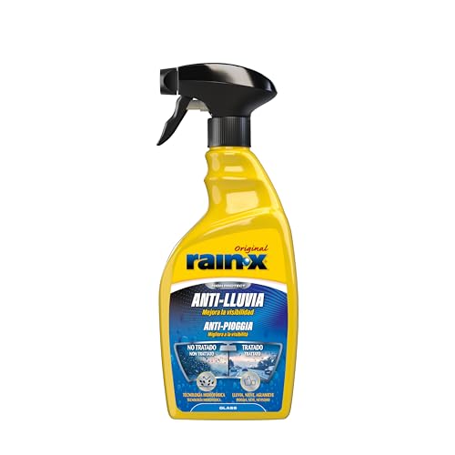 Rain-X Líquido Limpiaparabrisas Coche con Tratamiento Antilluvia Parabrisas Coche, Retrovisor, Mampara Ducha, Espejos, Cristales Baño, 500ml