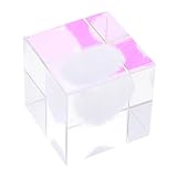 Ornement en cristal : notre décoration de statue en cristal peut éclairer votre espace grâce à son design presse-papier dans le cube de cristal transparent.