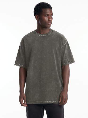 Image of Oversized Tshirts for Men Short Sleeve Vintage Washed Basic Loose Tees 2026