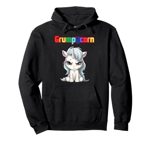 Grumpycorn, Unicornio, Grumpy, Unicornio, Diversión Sudadera con Capucha