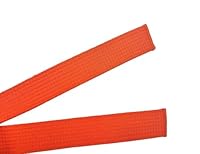 Pandiui23 Professioneller Taekwondo-Karate-Judo-Gürtel, doppelte Umwicklung, Kampfkunst, Streifen, Sportgürtel (1, Orange, 2.6M)