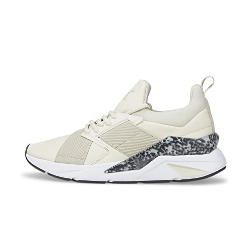 PUMA Womens Muse X5 Leopard Lace Up Sneakers Shoes...